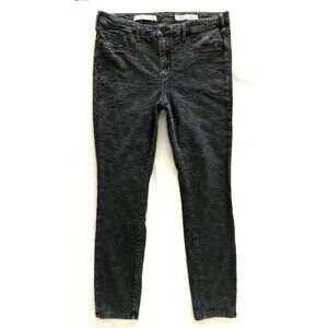 Pilcro And The Letterpress Serif Pants Sz 32 Skinny Textured Gray Anthropologie